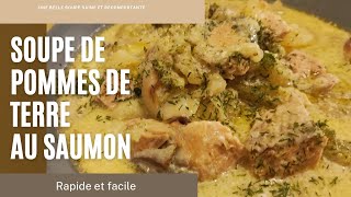 SOUPE DE POMMES DE TERRE AU SAUMON🍲N°103