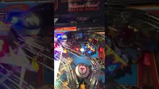 Attract Mode On The Top Gun Pinball Machine Retheme Of William's F14 Tomcat #shorts