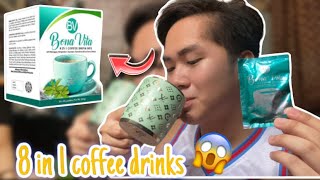 MASARAP NA HERBAL WITH MALUNGGAY, MANGOSTEEN ETC!😱 BONA VITA 8in1 COFFEE DRINKS!✨