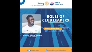 Roles of Rotary Club Leaders