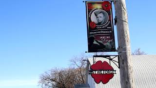 Watch: Signs Go Up Around Carievale For Remembrance Day