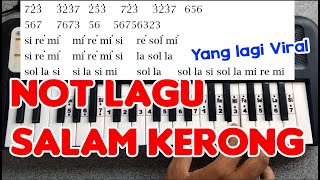 Salam Kerong - Not Lagu Piano / Pianika untuk Drum Band / Marching Band yang lagi viral