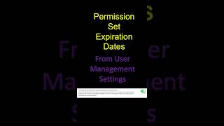 Permission Set End Date #shorts #salesforce #admin