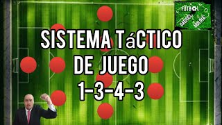 Fútbol Sistema de Juego Táctico 1-3-4-3