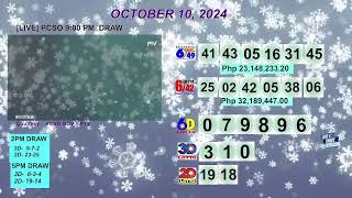 [LIVE] PCSO 9:00 PM DRAW - OCTOBER 10, 2024 LOTTO RESULTS