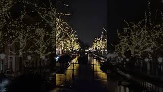 Beautiful lights in Amsterdam during Christmas