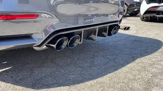 AA Equal Length Resonated Midpipes with stock down pipes and stock ZCP back box muffler exhaust.