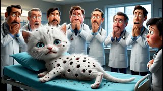 Poor Cat infected with new Virus | kind doctor | Cute Cat | 🦠🧑‍⚕️😺 #cat #aicat #cutecat