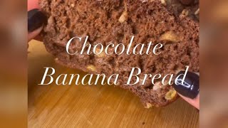 Chocolate banana bread | Pan de banana y chocolate