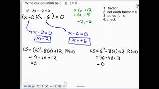 2D 6-7 DH Solving Quadratic Equations