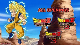 Dragon Ball Z: Budokai Tenkaichi | All openings | 4K/60fps