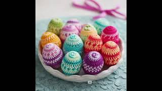 Crochet Easter eggs (share ideas) #crochet #eastereggs #knitted #easterdecoration