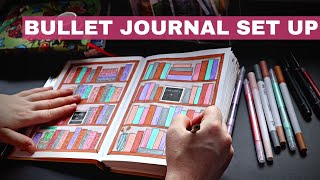 January 2022 bullet journal setup ll READING + LIFE JOURNAL