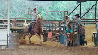 Open Breakaway Calf Roping at Diamond F Arena. Round 1