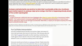 Bitcoin march 26 options expiry   WAR between bulls & bears