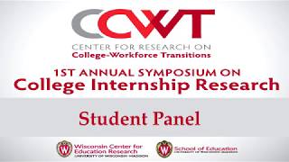 2018 Internship Symposium Student Panel