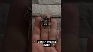 Pickle, Patina, Tumble and Set Stones!  Finish the last steps completing this ring with me!