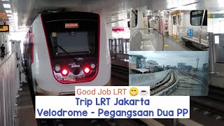 Tour Kereta Api LRT Jakarta Kelapa Velodrome - Kelapa Gading Review Fasilitas Stasiun dan Rangkaian