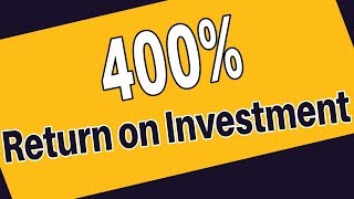 I grown my investment by 400% - Investing in bitcoin