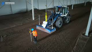 Weterings ANK 270 Leveller preparing sand beds for concrete floors in factory hall