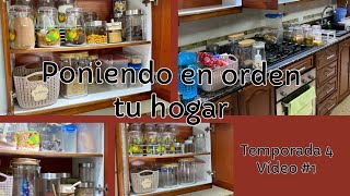 Organización y limpieza de la cocina / limpieza / Poniendo en orden tu hogar Temporada 4, video #1