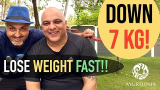 Down 7kg in 14 days!!! Panchakarma Weight Loss Transformation | Ayurooms Nagath