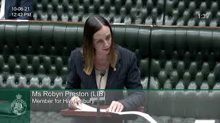 Robyn Preston MP on the subject of Preventing Domestic Violence