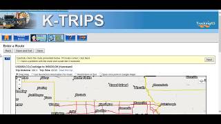 K-TRIPS Modifying a Route Using Via Points Tutorial Video