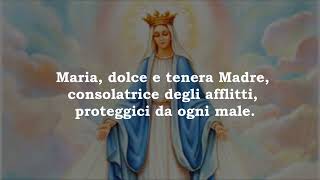 Dolce Maria, proteggici e dona pace alle nostre famiglie