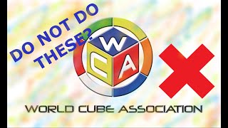 50 Mistakes to Avoid in a WCA Competition [TAGALOG]