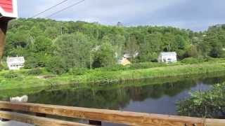 China at covered bridge on Bath NH