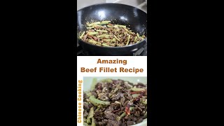 Another AMAZING Chinese Style Beef Fillet Recipe #shorts