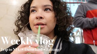 A Few Days In My Life Vlog | Daiso Haul, Walking in NYC (Times Square + Grand Central Terminal)