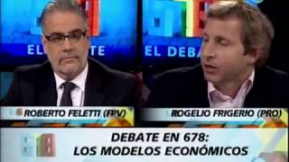 EL DEBATE: Rogelio Frigerio y Roberto Feletti