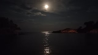 🧘‍♀️❤ Cohérence cardiaque de 7.5 cycles respiratoires, ambiance pleine lune 🌕 en bord de mer ❤🧘