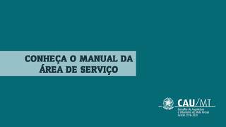 Manual da área de serviço