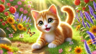 The Kitty Cat Song | Song for kids | Nursery | KRISHVN #songkids #kitty #cat #meow