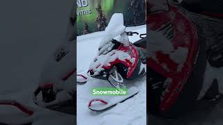 Snow mobile close view