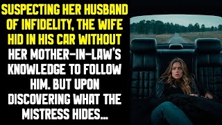 Suspecting her husband of infidelity, the wife hid in his car without her mother in law’s