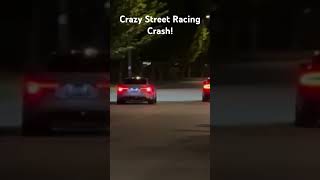 Crazy Street Racing Crash! #cars #automobile #streetracing #sportscar #race #fails #carcrash