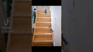 Wood stairs