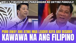 WELLY REVILLIAME TINUGON NA ANG HILING NI PRES. DUTERTE NA MAG RUN SA SENATOR