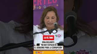 LO ÚLTIMO 🚨 Dina Boluarte: "No hay espacio en el gobierno para la corrupción" Parte 2 #noticias