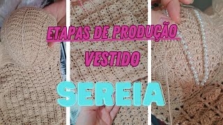 Venha ver como fiz essa encomenda do vestido SEREIA!Muitas dicas pra vocês #vestidodecroche #crochê