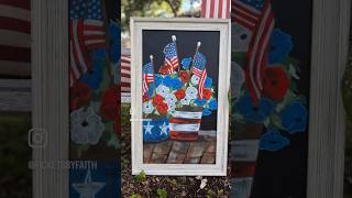 Patriotic Chalk Art to celebrate the 4th of July! #art #design