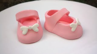 Making Fondant Baby Shoe without Molder