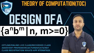 DFA that accept Language L={ anbm|n,m,greater than equal to zero }| TOC | DFA Example | GATE/NET