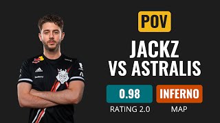 [POV] G2 JACKZ VS Astralis [Inferno] | CS GO DEMO