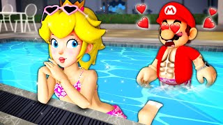 When Mario Sets His Heart on Winning Peach's Love | Mario Roblox