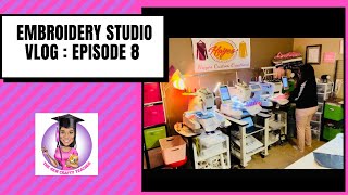 Embroidery Studio Vlog Episode 8 | Embroidery Small Business | Running a Small Business from Home